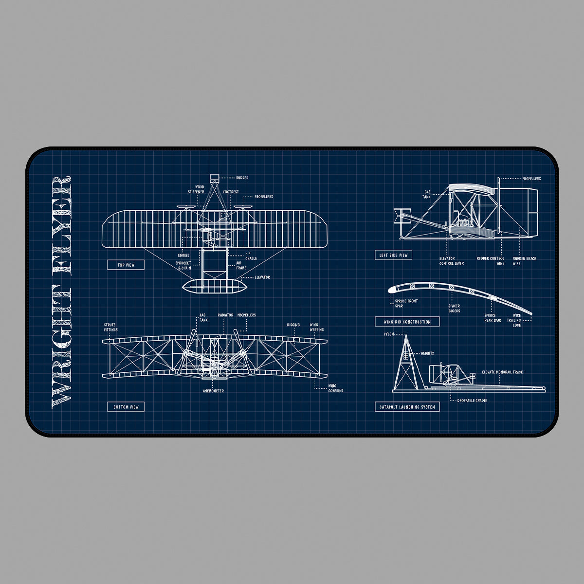 Wright Flying Machine Desk Mat