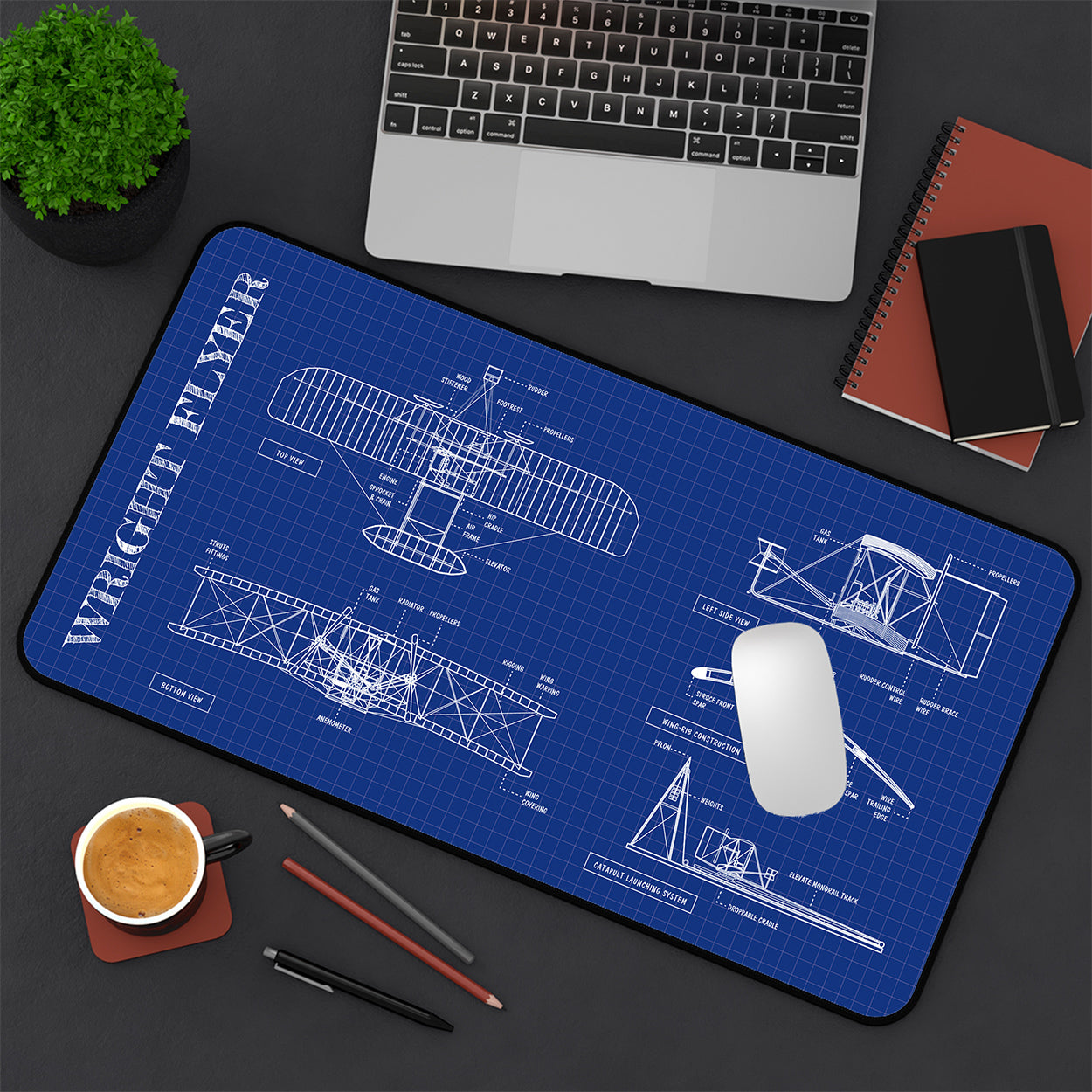 Wright Flying Machine Desk Mat