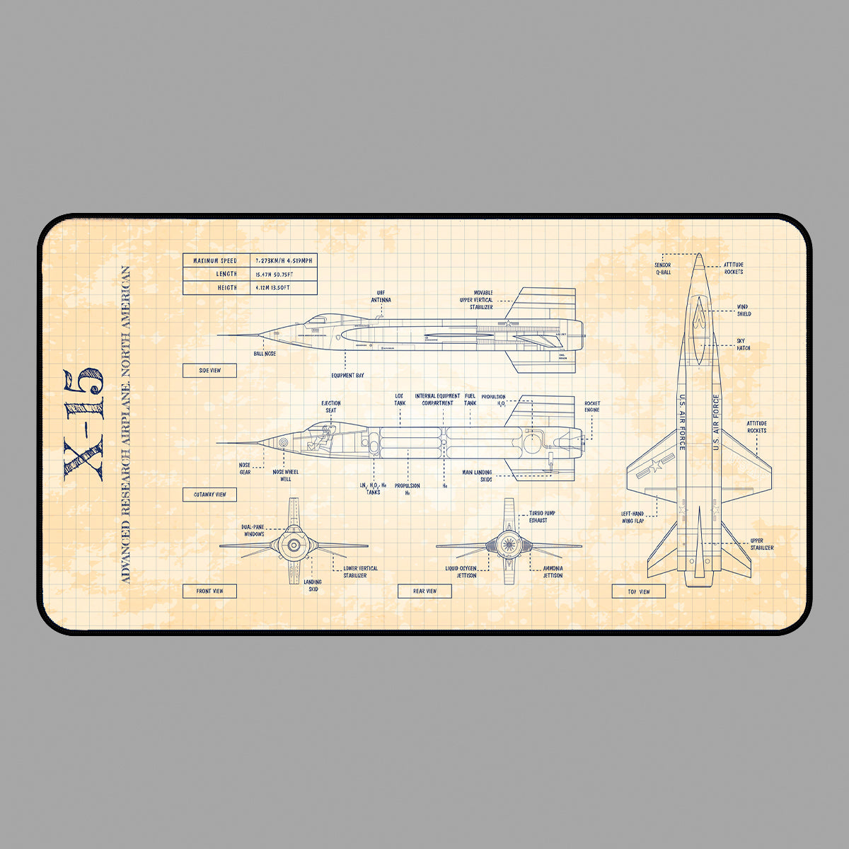 NASA X-15 Desk Mat