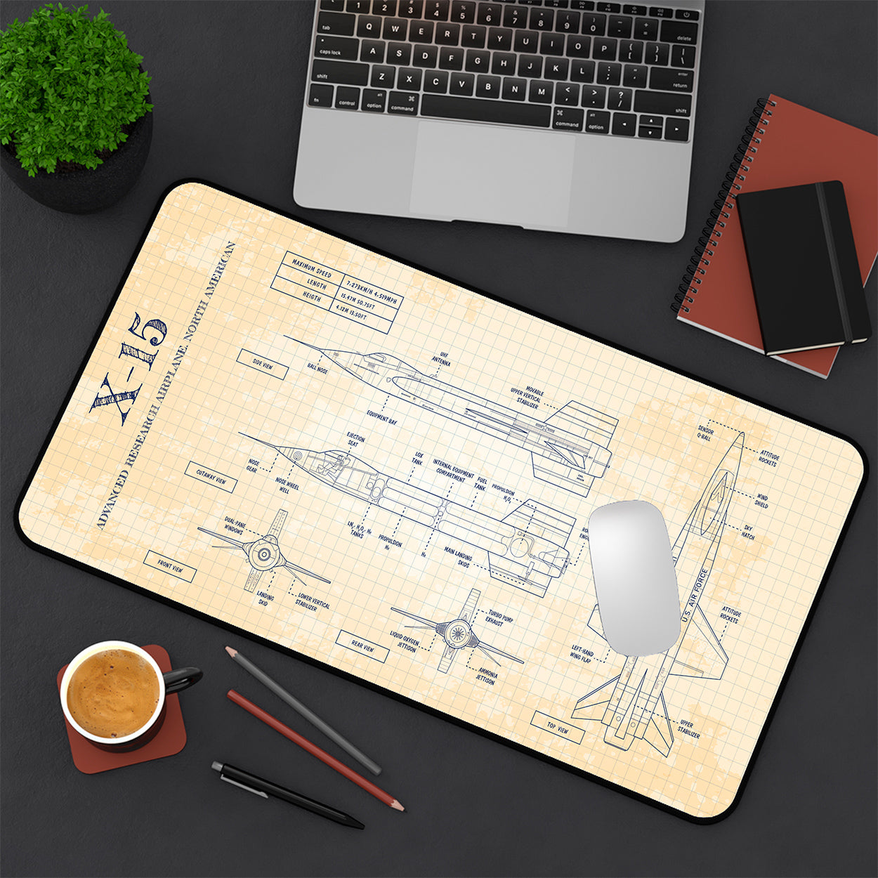NASA X-15 Desk Mat