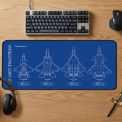 5th Gen Fighters Desk Mat