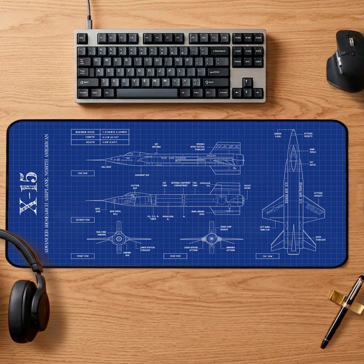 NASA X-15 Desk Mat