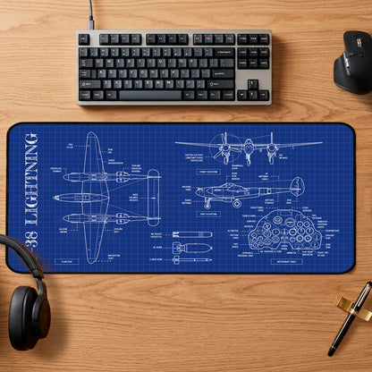 P-38 Lightning Desk Mat