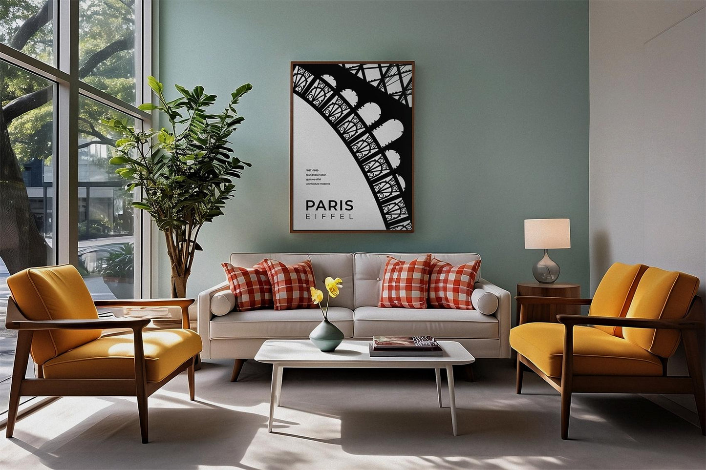 Paris Eiffel Tower Architecture Poster