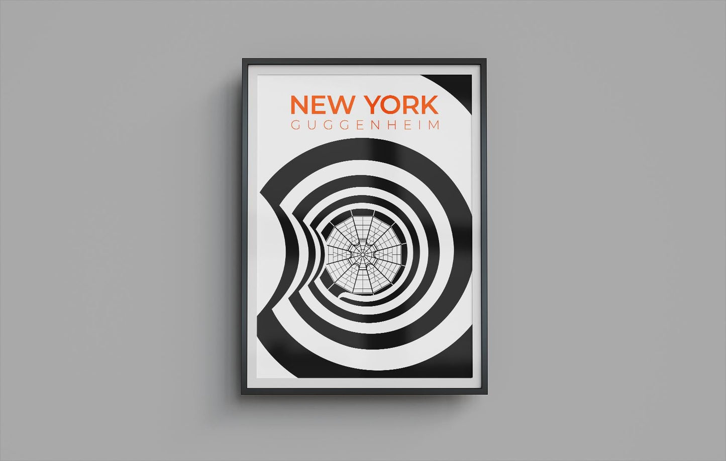 New York Guggenheim Staircase and Skylight Poster