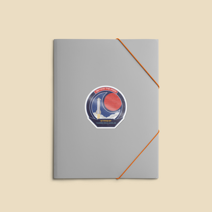 Starship: Beyond The Moon. Toward Many Worlds - Sticker