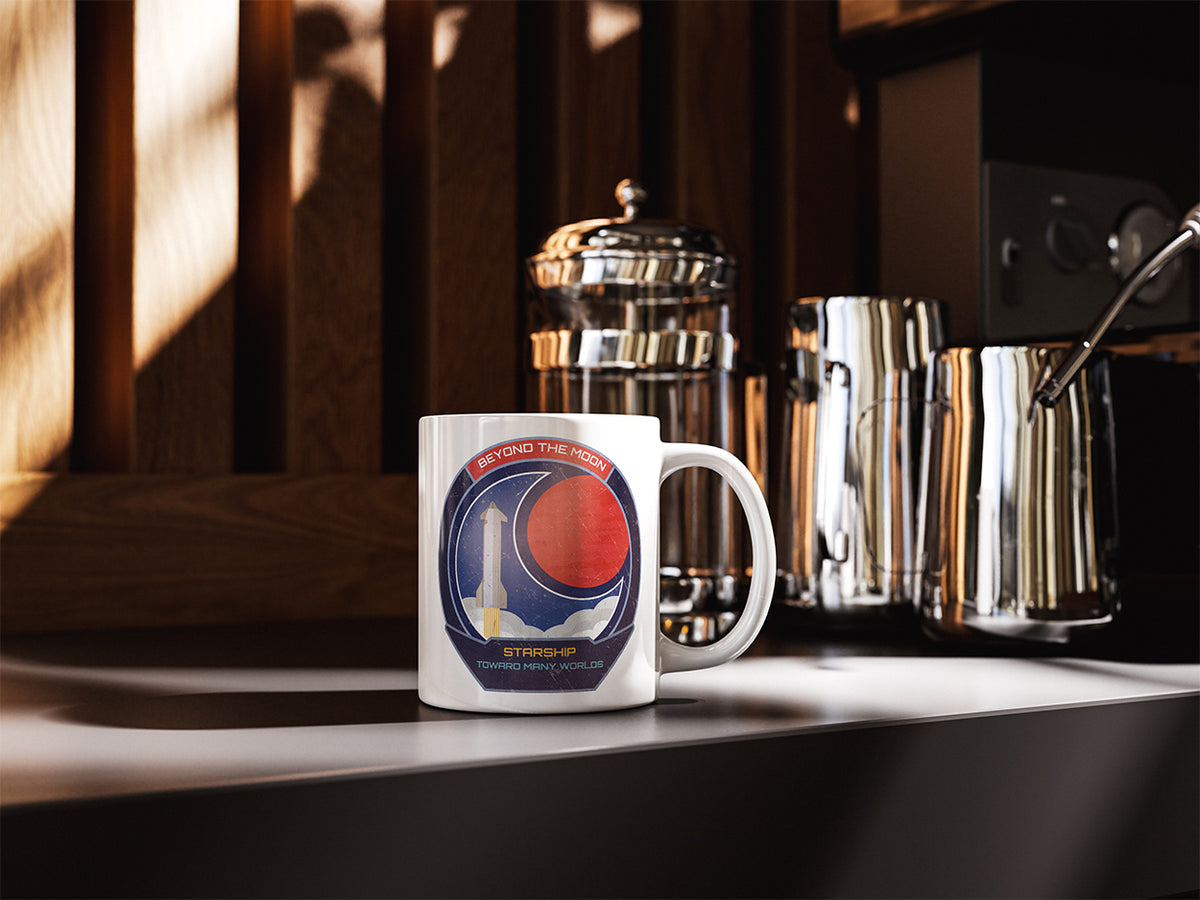Starship: Beyond The Moon. Toward Many Worlds Mug