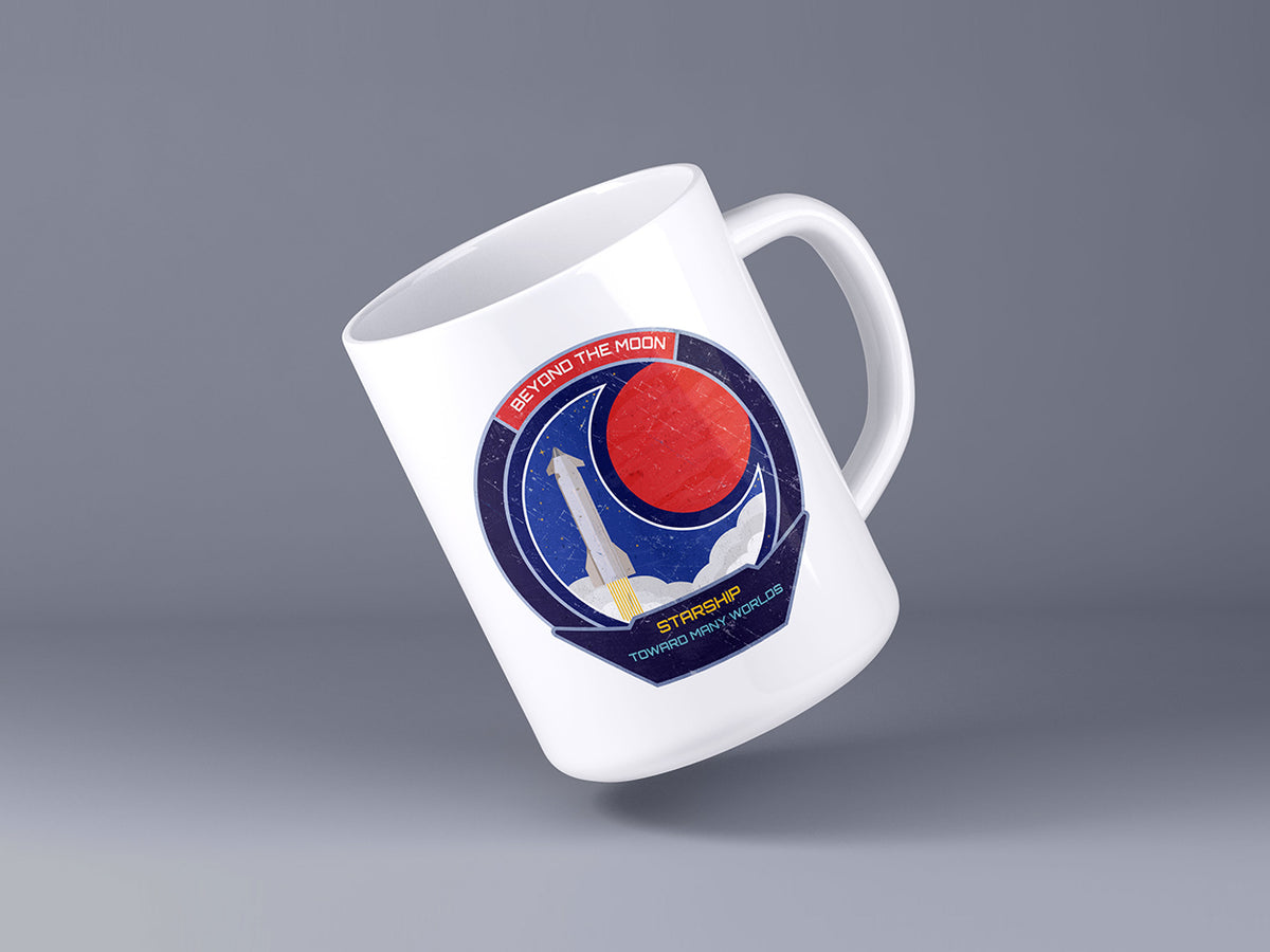 Starship: Beyond The Moon. Toward Many Worlds Mug