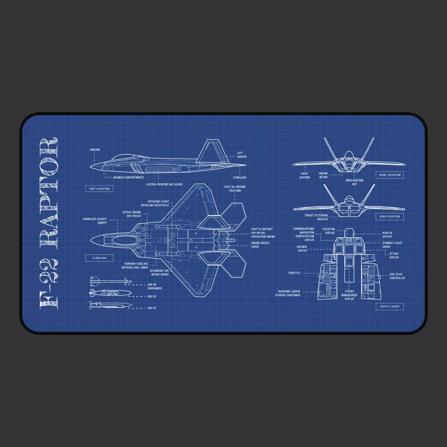 F-22 Desk Mat