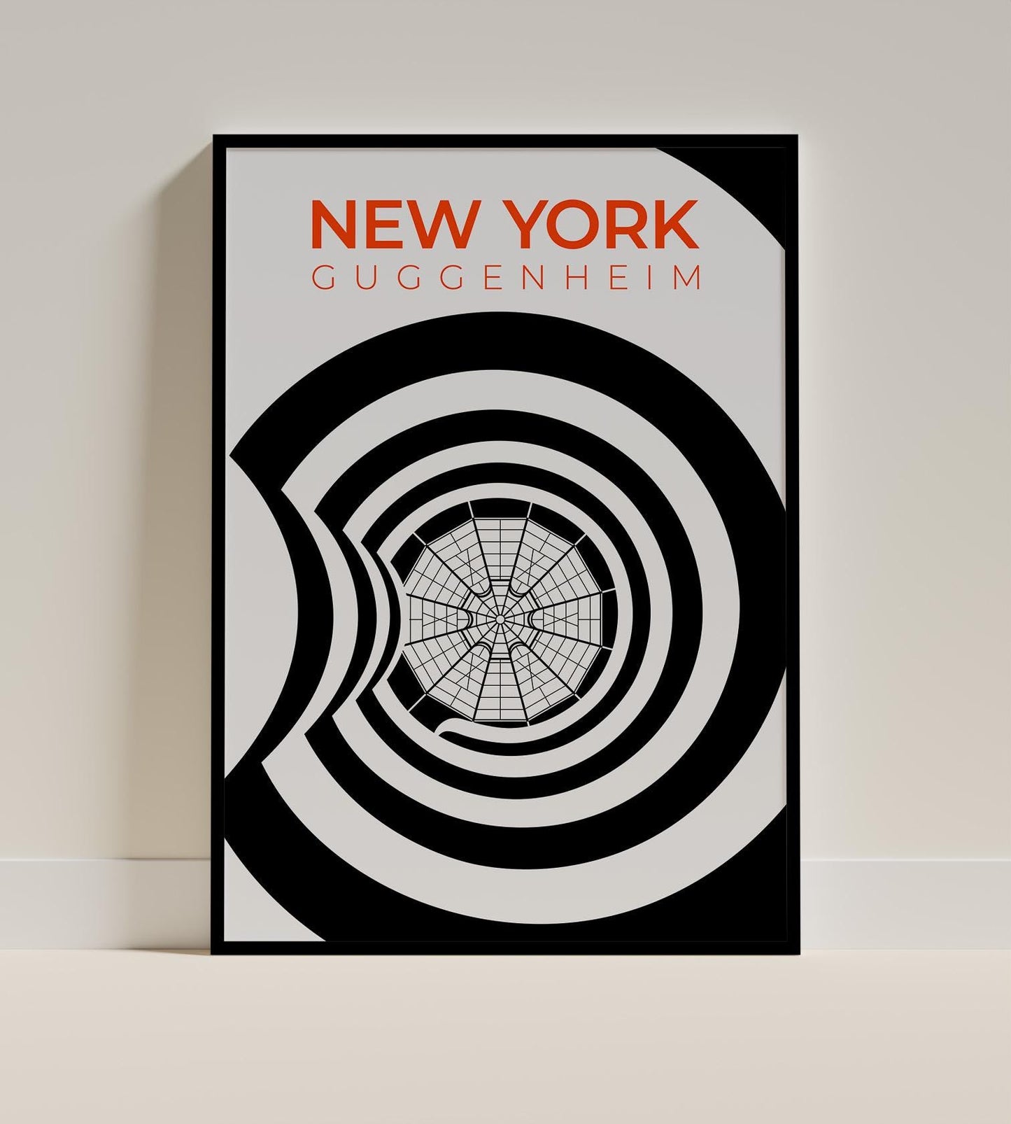 New York Guggenheim Staircase and Skylight Poster
