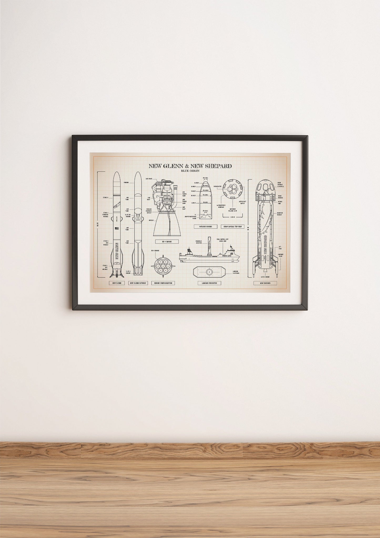 New Glenn New Shepard Poster