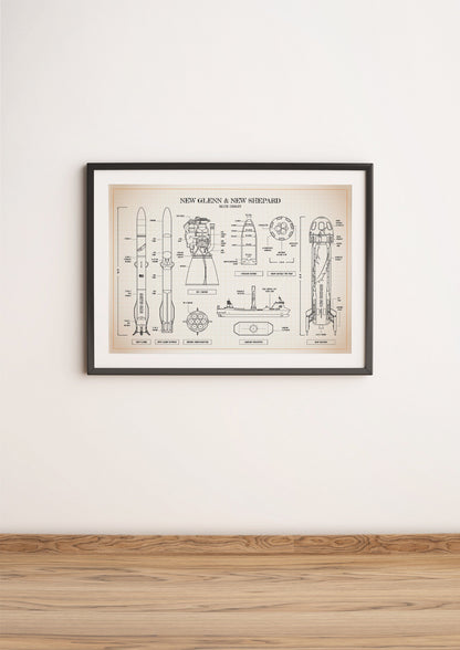 New Glenn New Shepard Poster