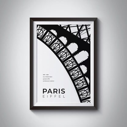 Paris Eiffel Tower Architecture Poster