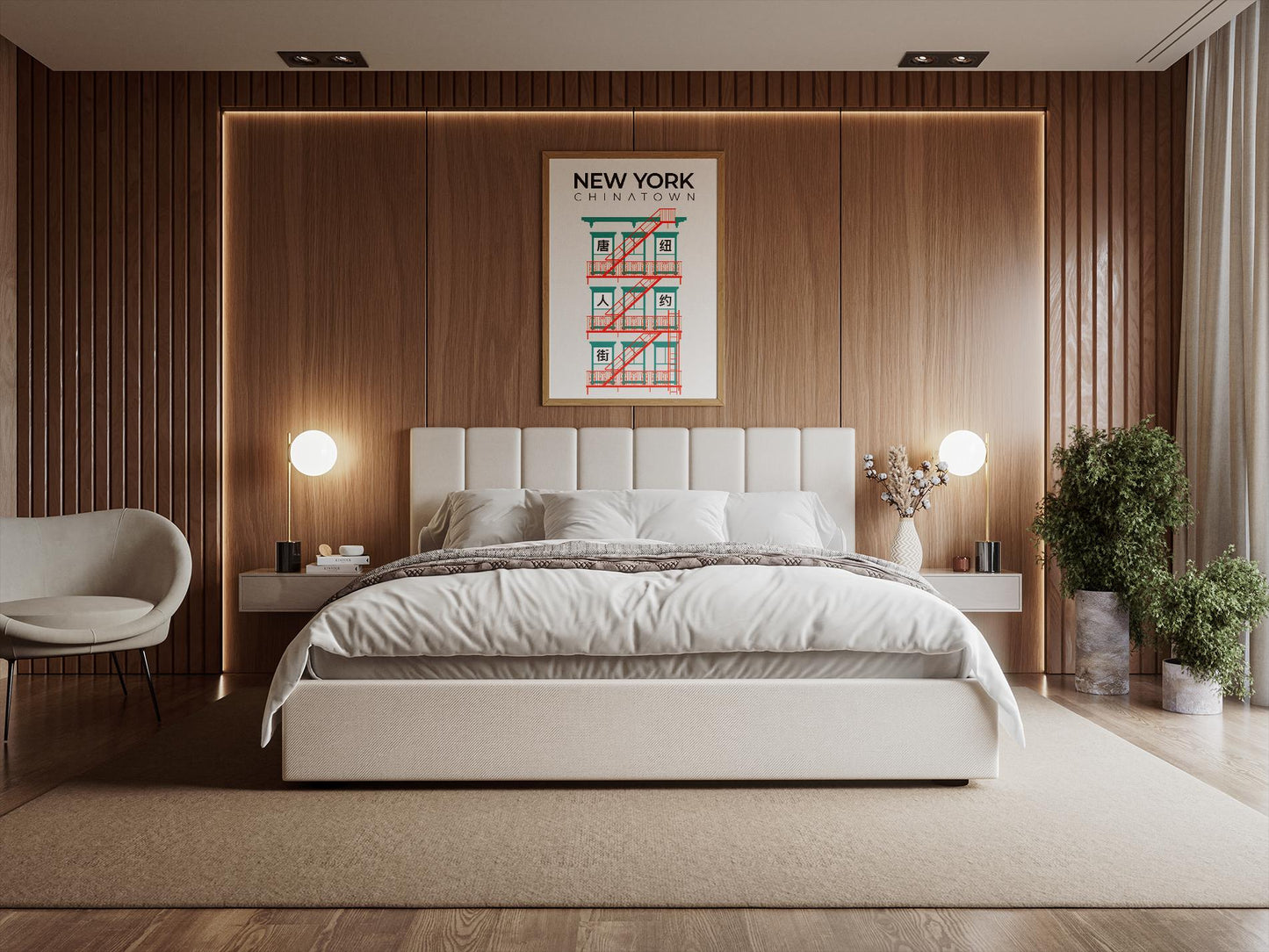 New York Chinatown Fire Escape Poster