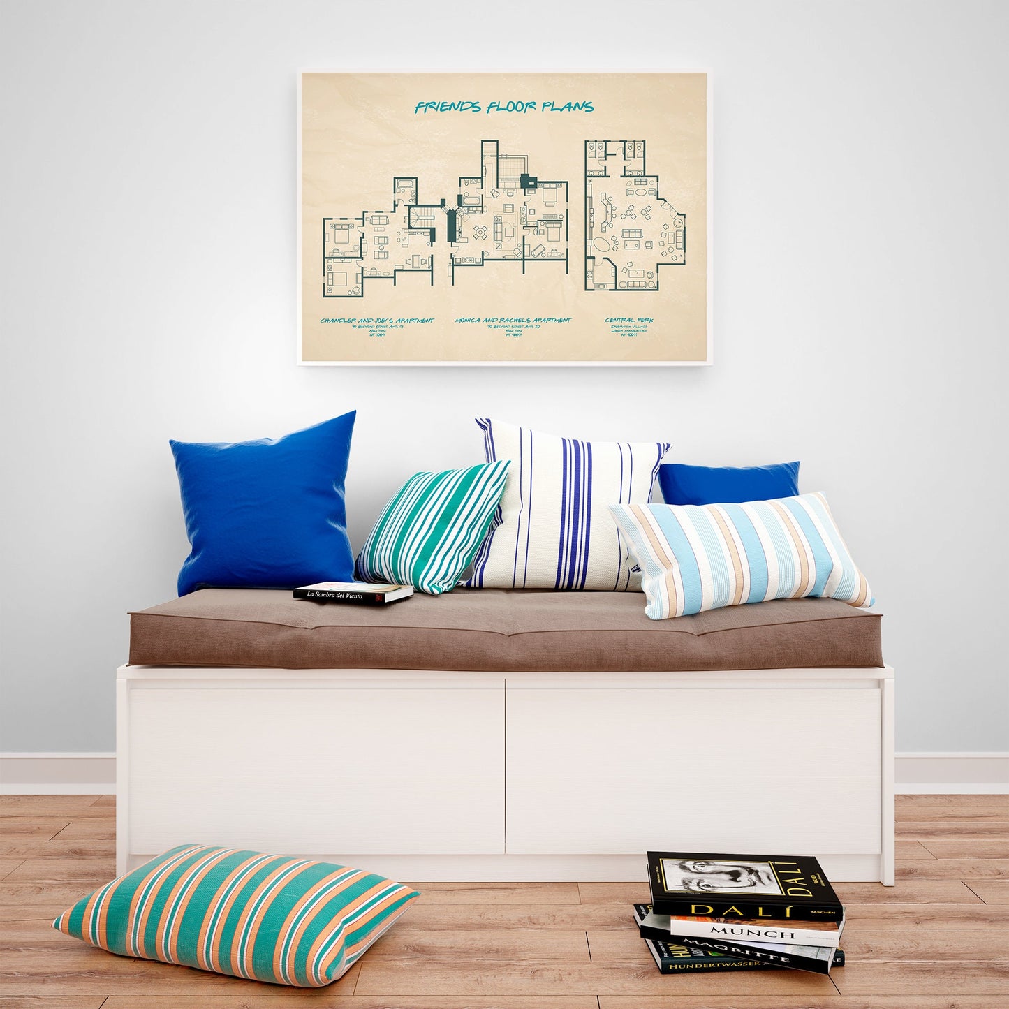 Friends Blueprint Poster