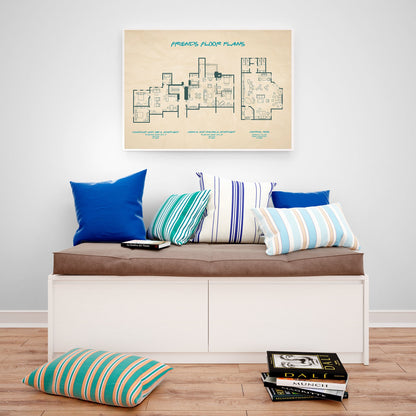 Friends Blueprint Poster