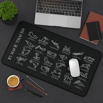 F1 Race Tracks Desk Mat