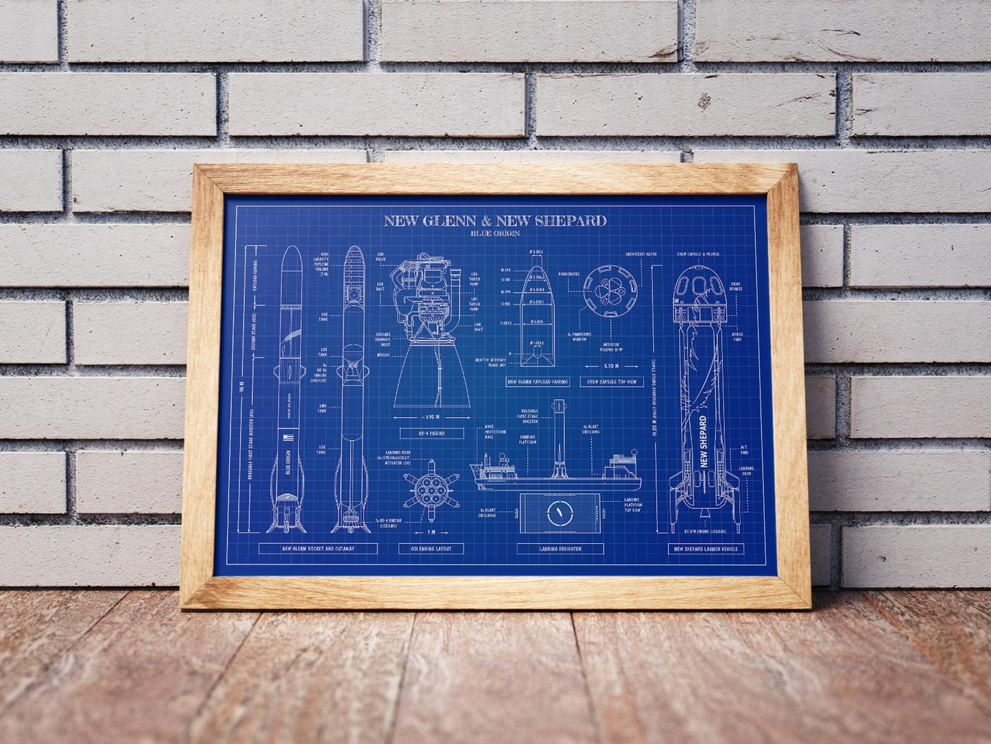 New Glenn New Shepard Poster