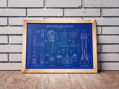 New Glenn New Shepard Poster