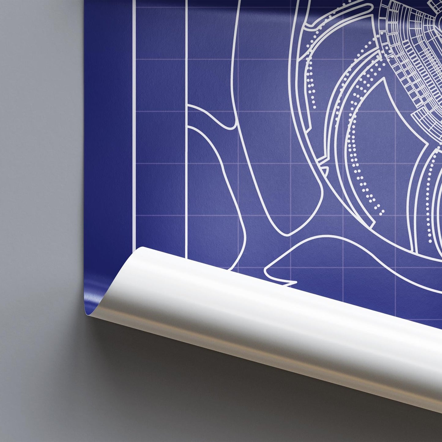 Dodgers Blueprint Poster