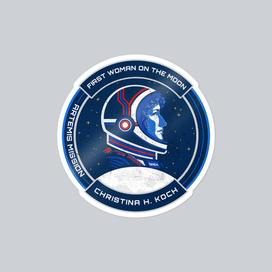 Christina H. Koch: First Woman On The Moon (Artemis Mission) - Sticker
