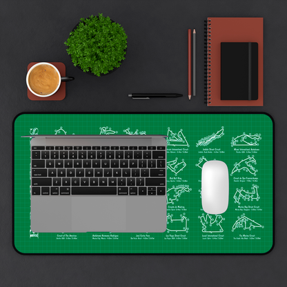 F1 Race Tracks Desk Mat