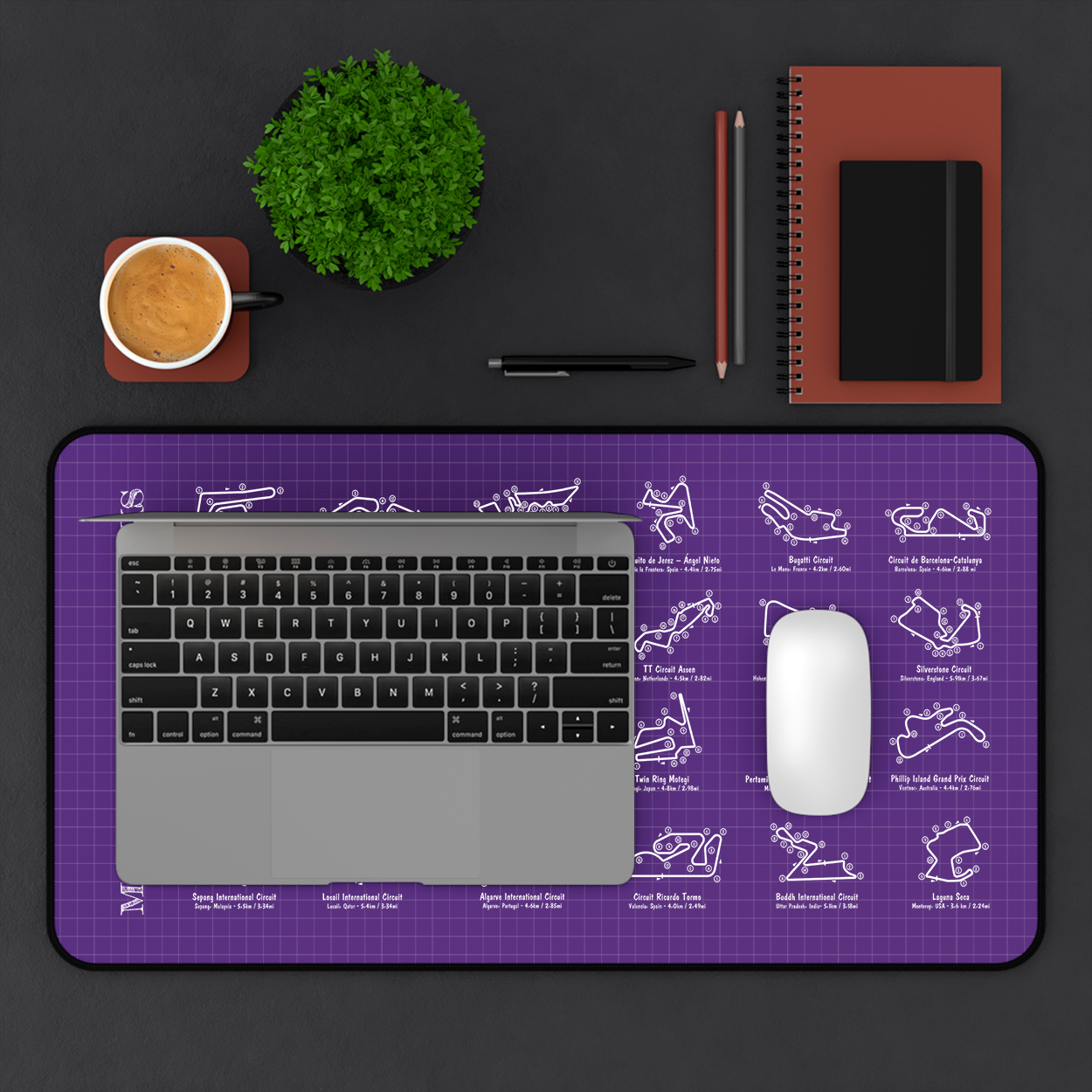 MotoGP RaceTracks Desk Mat
