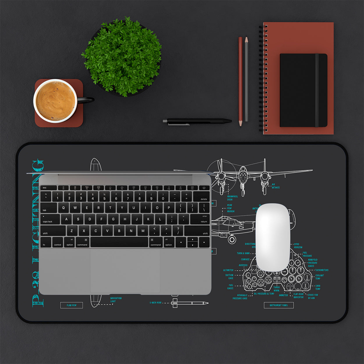 P-38 Lightning Desk Mat