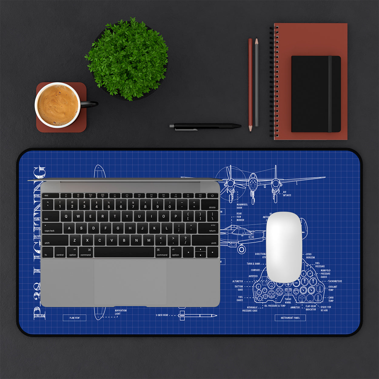 P-38 Lightning Desk Mat