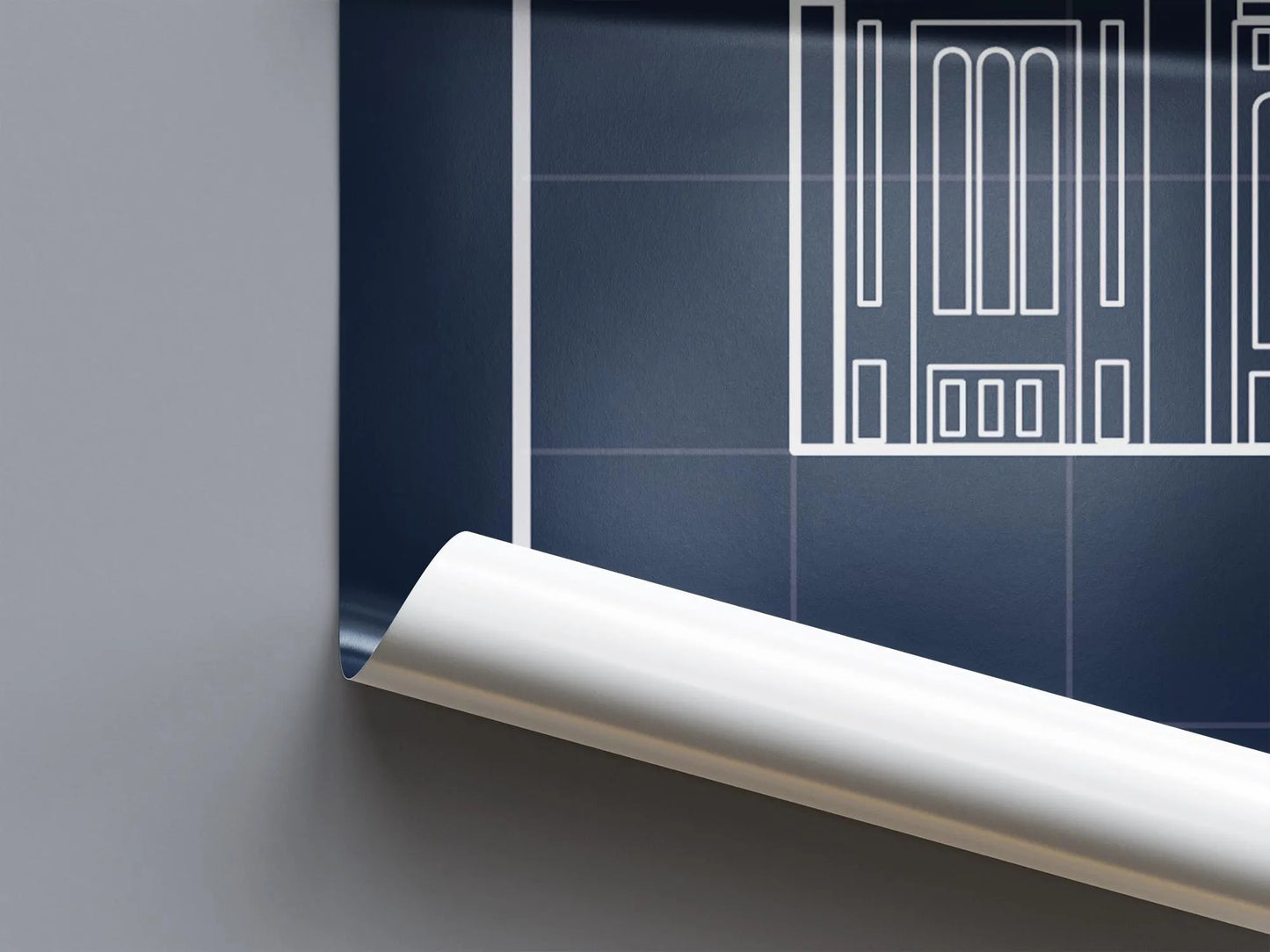 New York Yankees Blueprint Poster