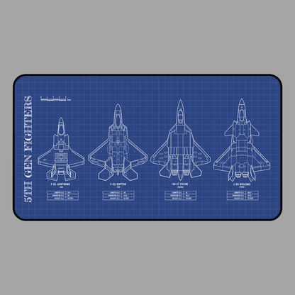 5th Gen Fighters Desk Mat