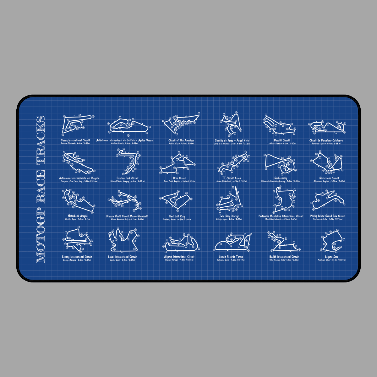 MotoGP RaceTracks Desk Mat