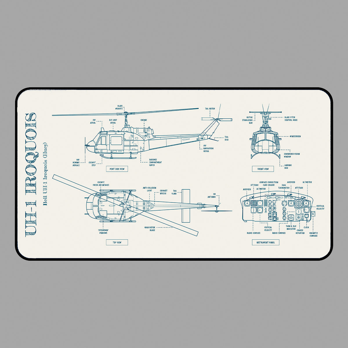 UH-1 Iroquois Desk Mat