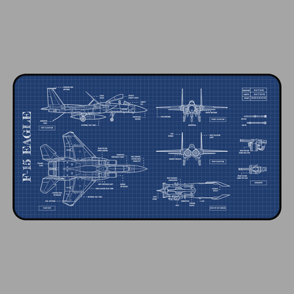 F-15 Blueprint Desk Mat