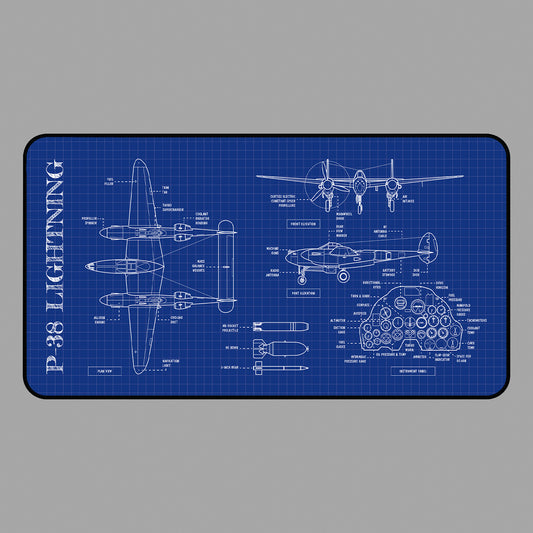 P-38 Lightning Desk Mat