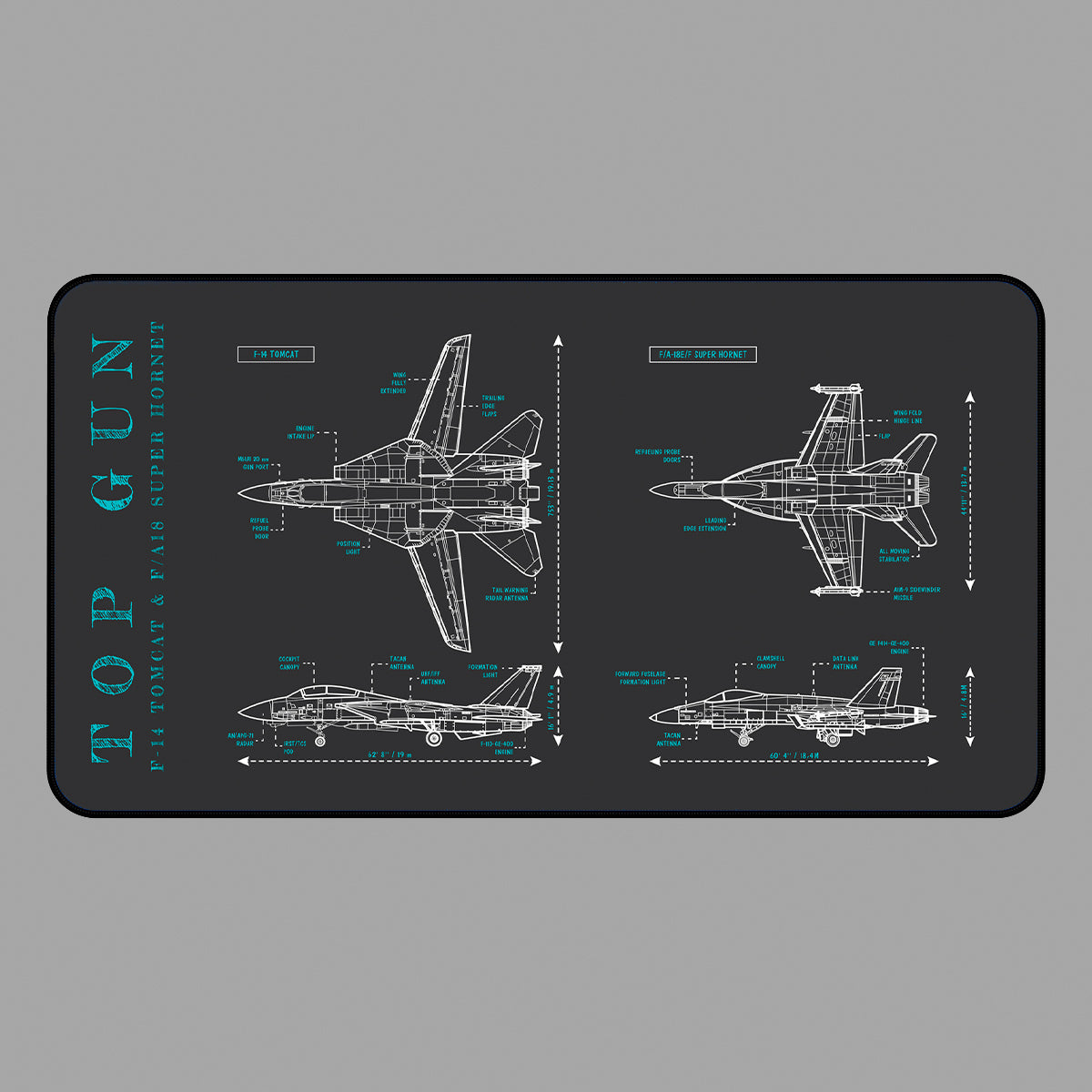 Top Gun Desk Mat
