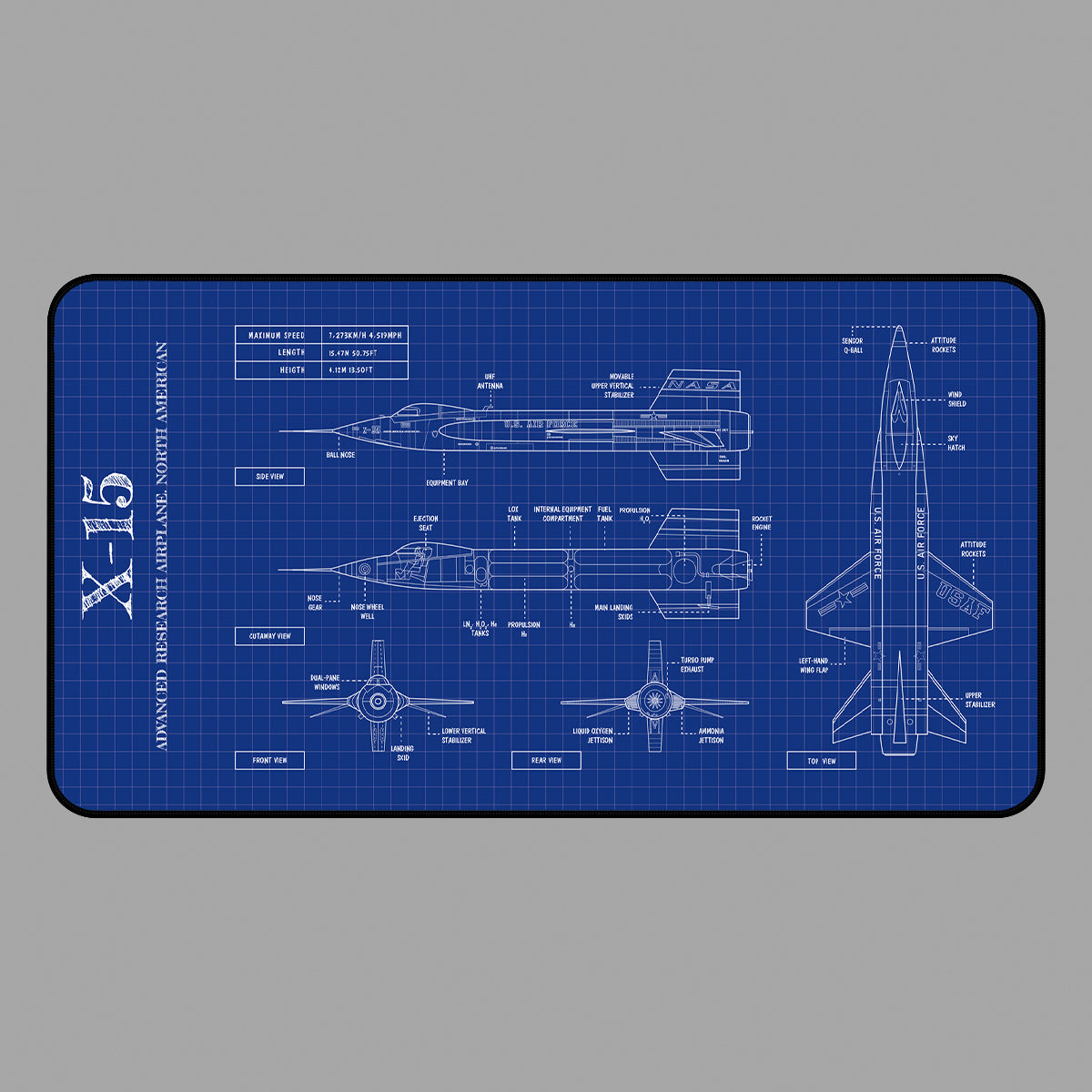 NASA X-15 Desk Mat