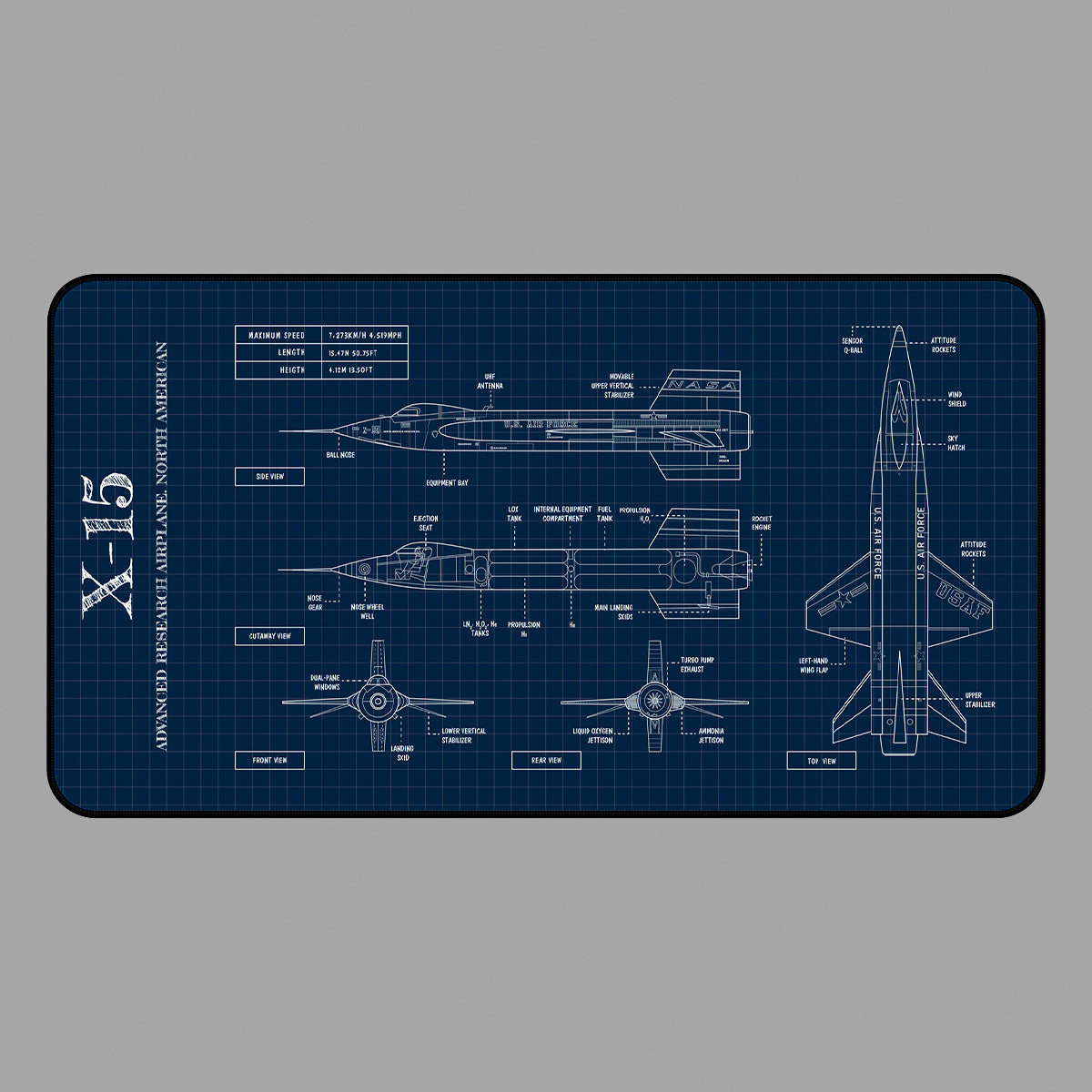 NASA X-15 Desk Mat