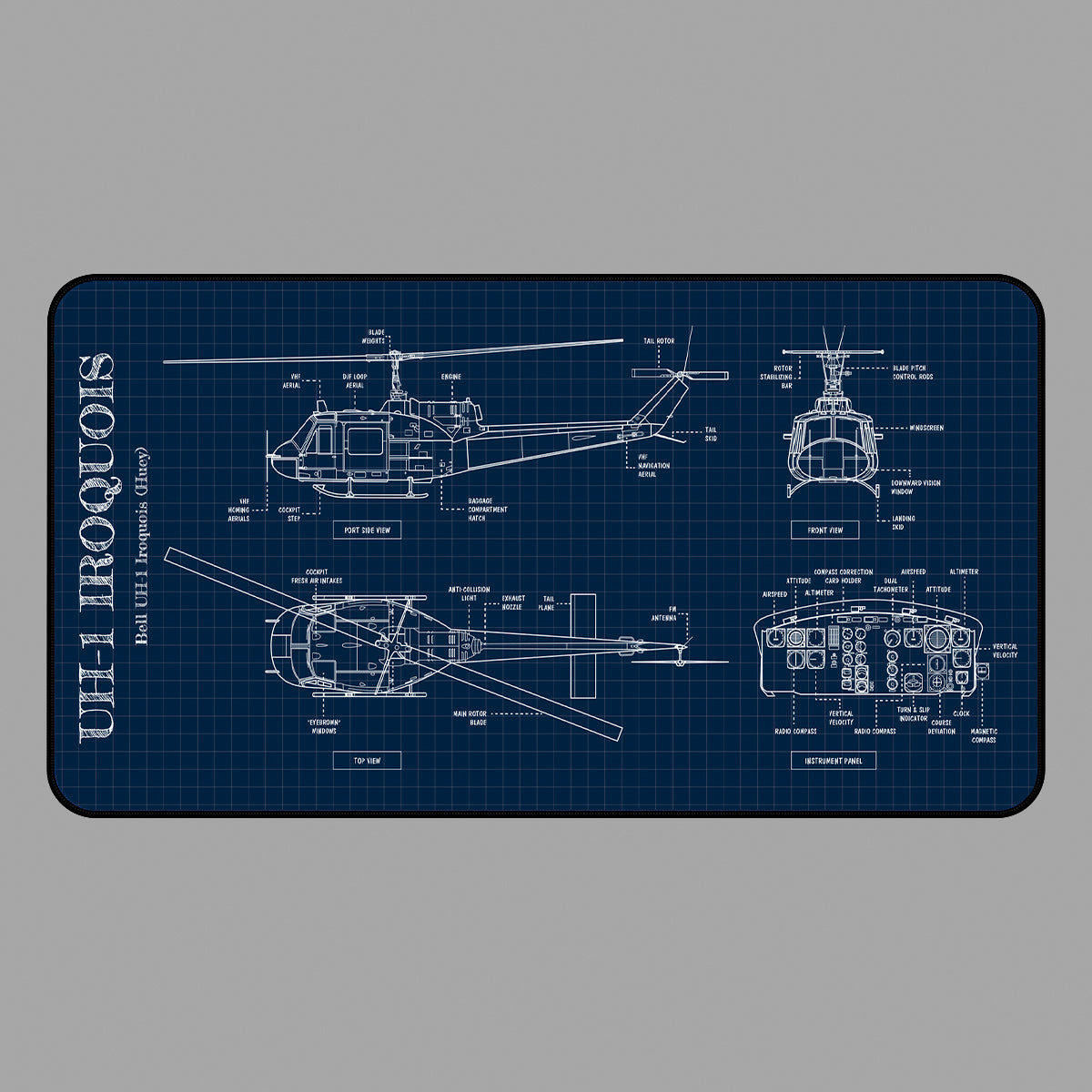UH-1 Iroquois Desk Mat