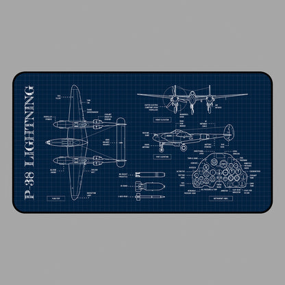 P-38 Lightning Desk Mat