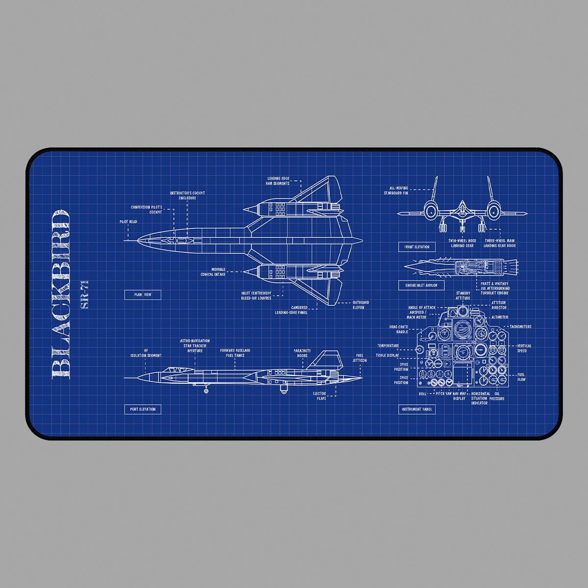 Blackbird SR-71  Desk Mat