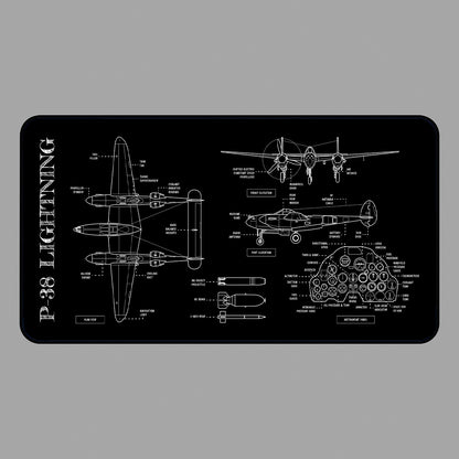 P-38 Lightning Desk Mat