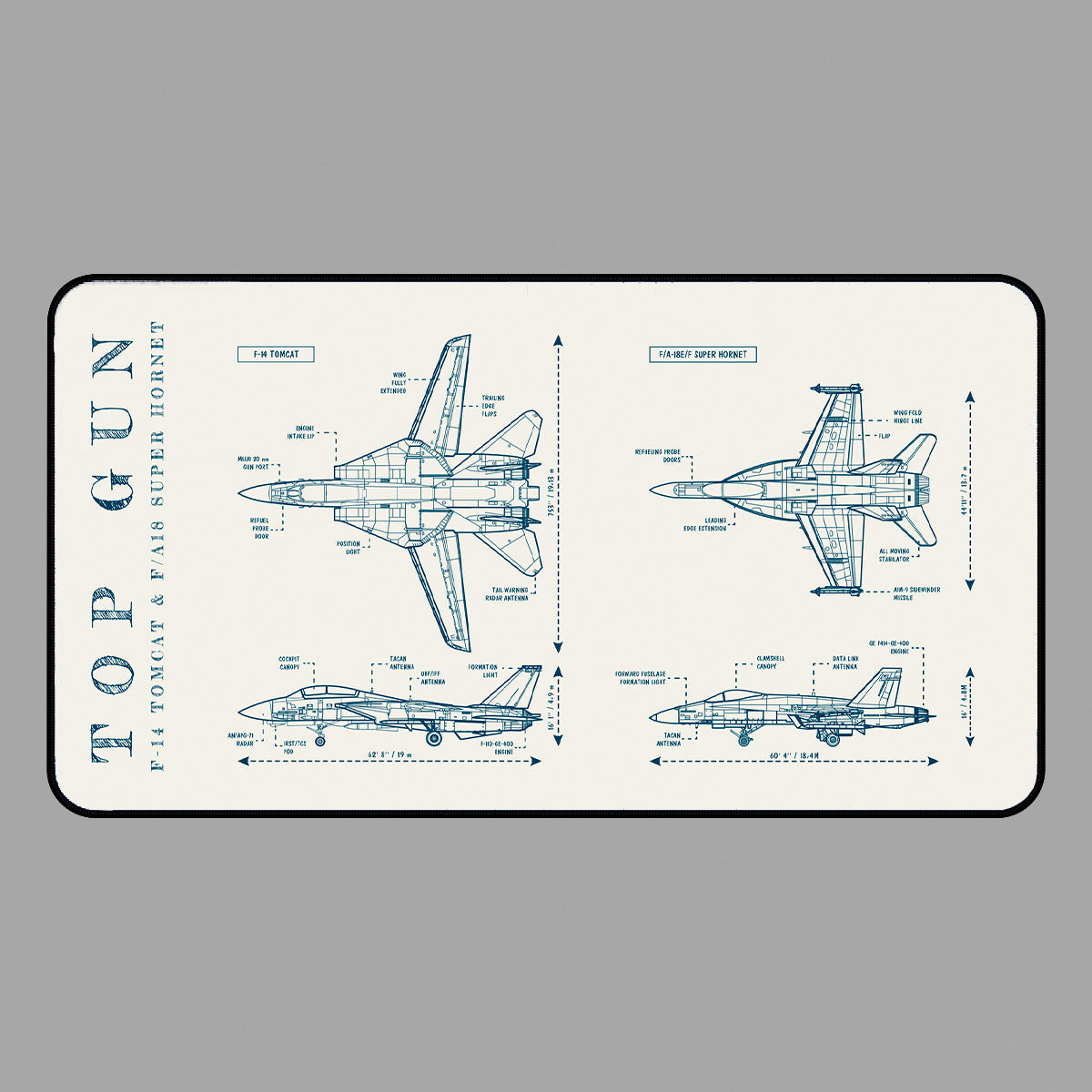 Top Gun Desk Mat
