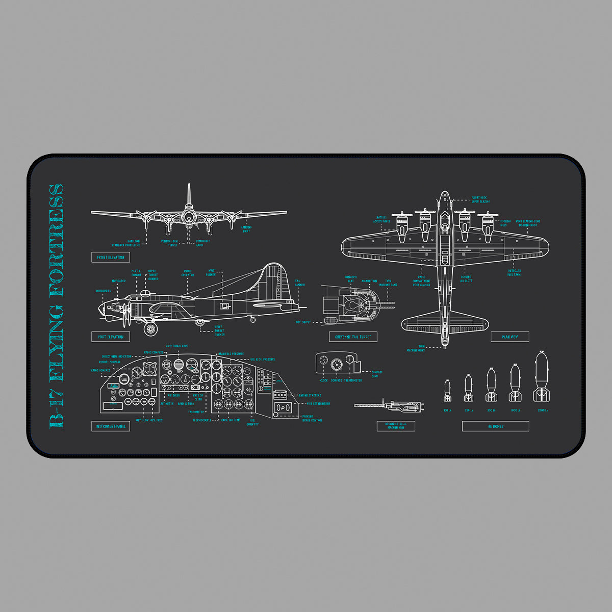 B-17 Flying Fortress Desk Mat