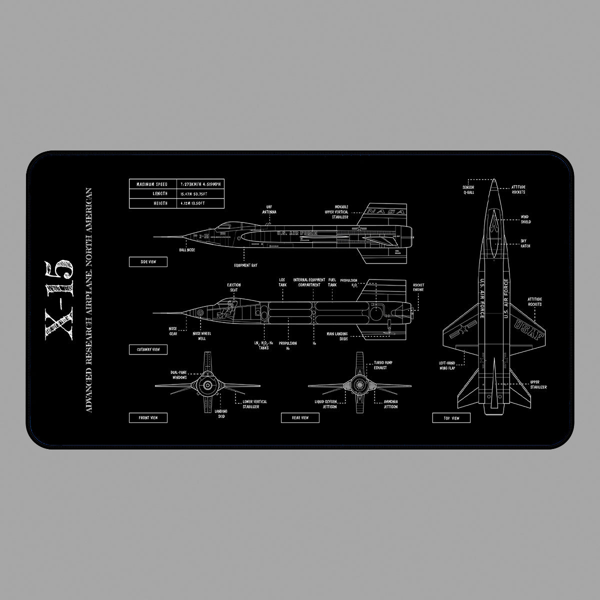 NASA X-15 Desk Mat