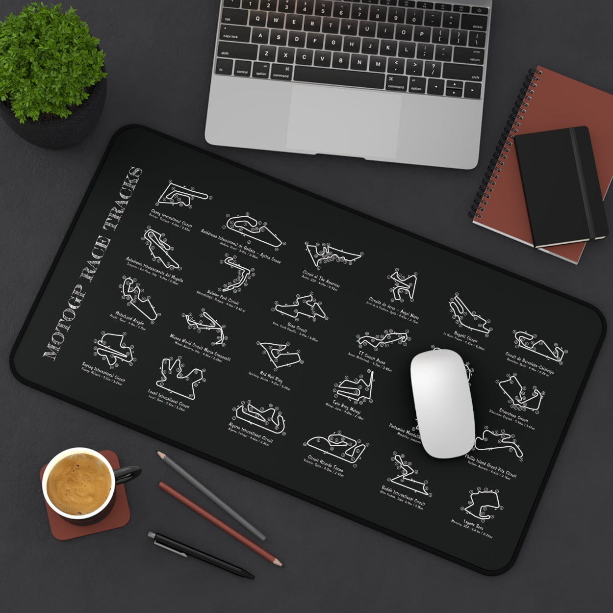 MotoGP RaceTracks Desk Mat