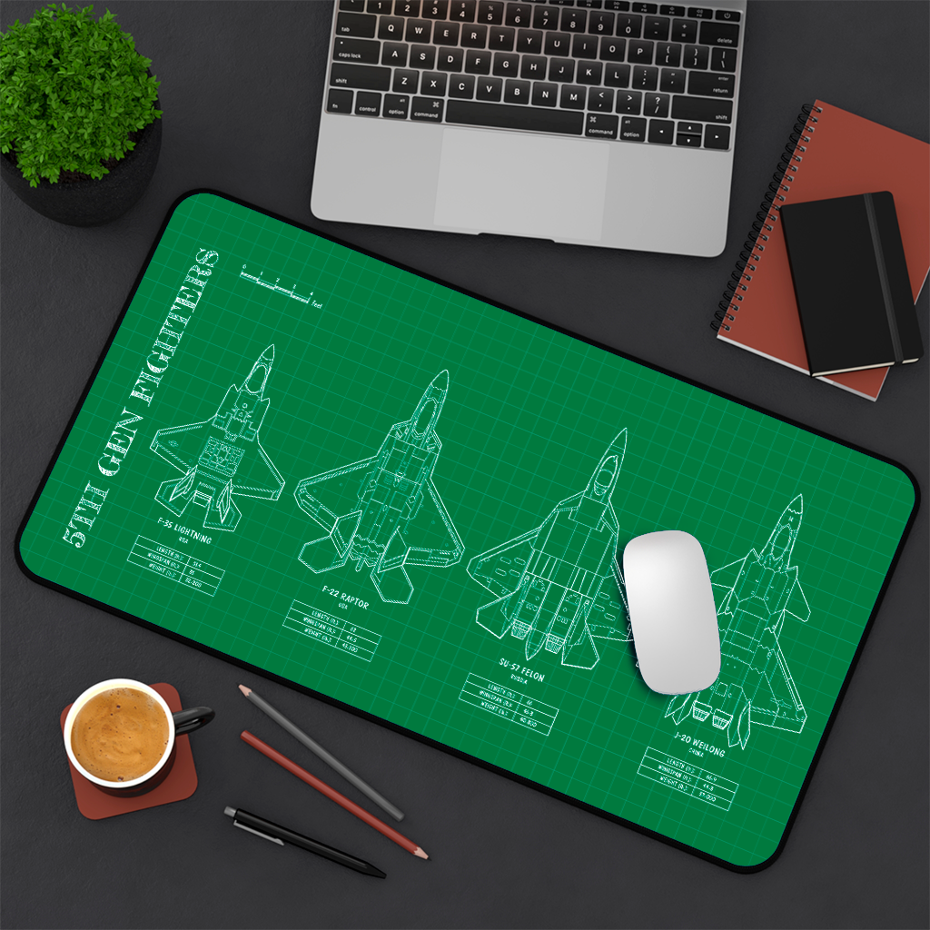 5th Gen Fighters Desk Mat