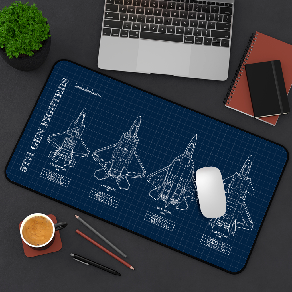 5th Gen Fighters Desk Mat