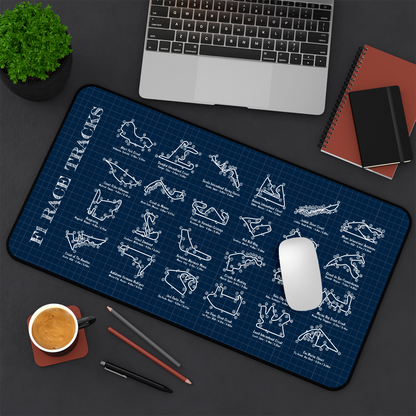F1 Race Tracks Desk Mat