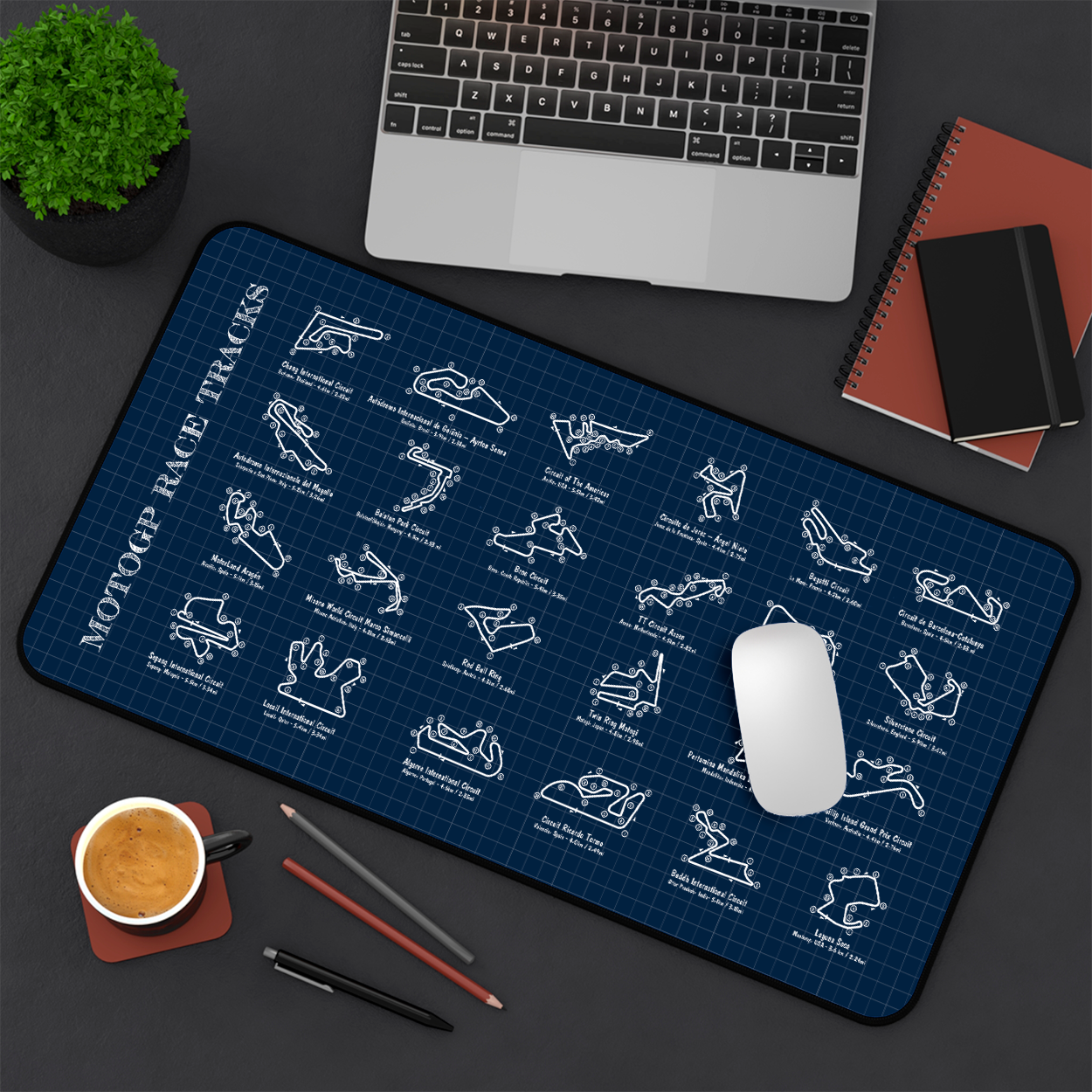 MotoGP RaceTracks Desk Mat